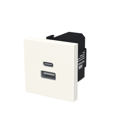 Cargador USB-A+C 10,5W - 2M - BL