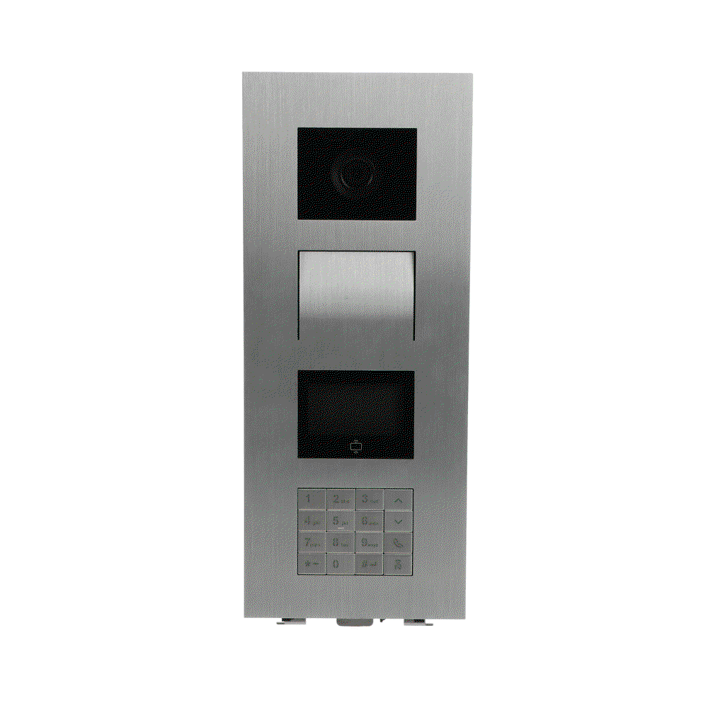 Placa calle video, teclado, ID,AL