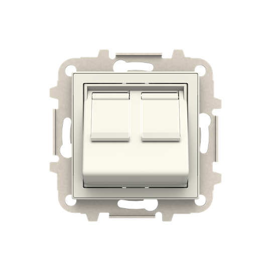 Tapa inclinada 2 conector informatico BE