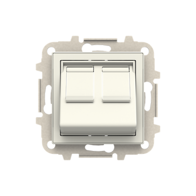 Tapa inclinada 2 conector informatico BE