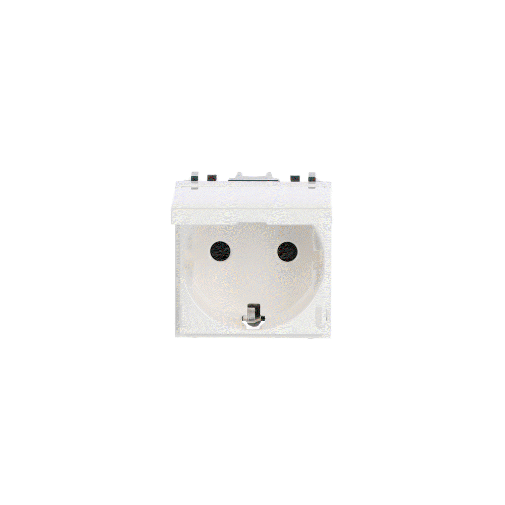 B.enchufe 2P+T c/ tapa p. inf. BL
