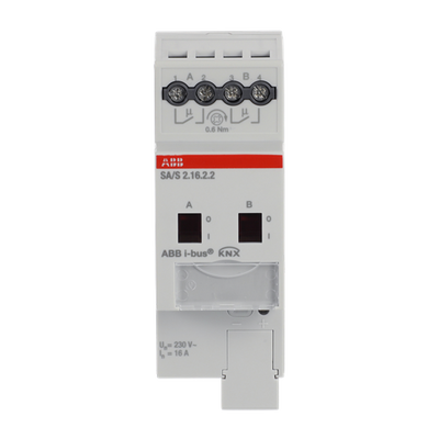 Actuador Interruptor, 2 canales, 16A,DIN