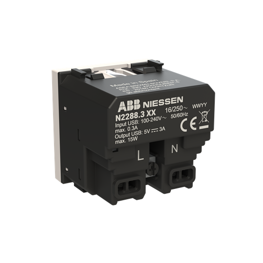 Base enchufe Schuko + USB-C+C - 2M - BL – Imagen 2 de 3