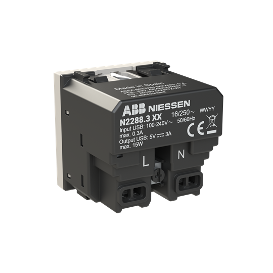Base enchufe Schuko + USB-C+C - 2M - DN – Imagen 2 de 3