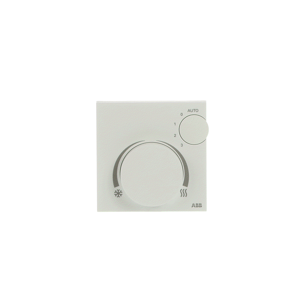 Termostato Fan Coil Tenton con ruleta,BL