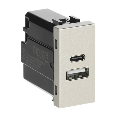 Cargador USB-A+C 15W - 1M - CV
