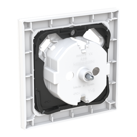 Tapa Schuko + cargador USB A+C  BL – Imagen 2 de 3