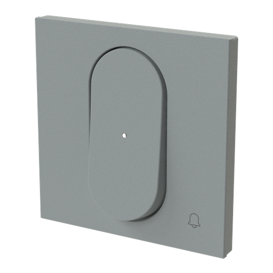 Tecla pulsador timbre c/visor GN