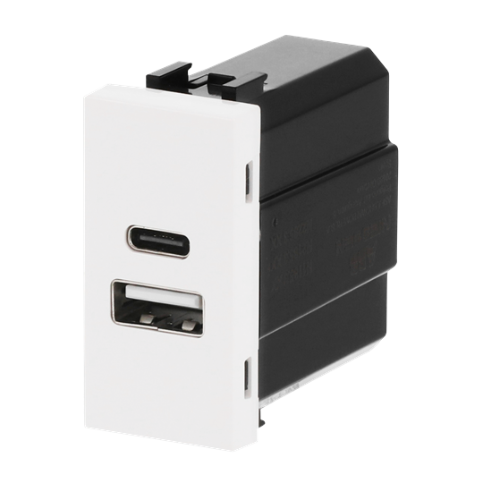 Cargador USB-A+C 10,5W - 1M - BL – Imagen 3 de 3