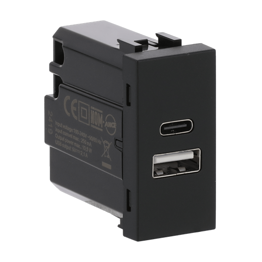 Toma cargador USB-A+C 10,5W - 1M - NT – Imagen 3 de 4