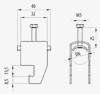 GRAPA METAL PARA CABLE DN20 GC