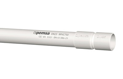 TUBO RPVC 750+MANGUITO DN16 GRIS