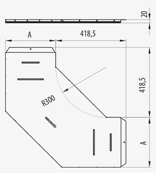 TAPA CURVA 90 MEGABAND1000 GC – Imagen 3 de 4