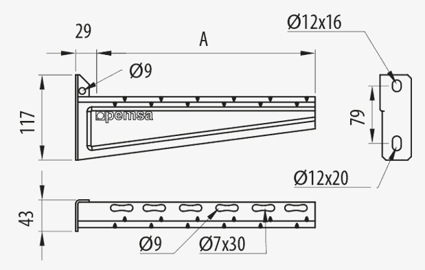 SOPORTE MUY REFOR R-PLUS 400 GC