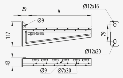 SOPORTE MUY REFOR R-PLUS 600 GC