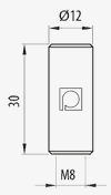 CONECTOR M 8 ZB