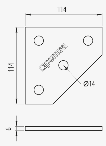 UNION ESCUADRA TRIPLE Nº10 GC – Imagen 2 de 3