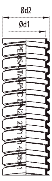 TUBO TM-PVC DN48 GRIS C 7035