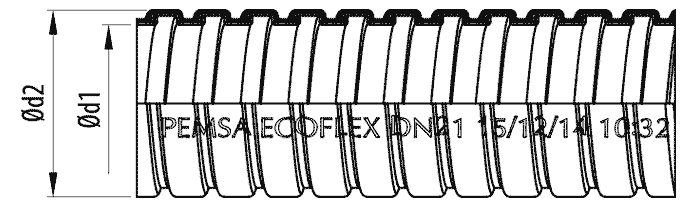 TUBO ECOFLEX DN21 – Imagen 2 de 2
