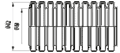 TUBO FLEXIBLE RF-PA DN48 NEGR