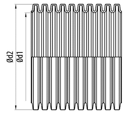 TUBO MACROFLEX DN90 NEGR