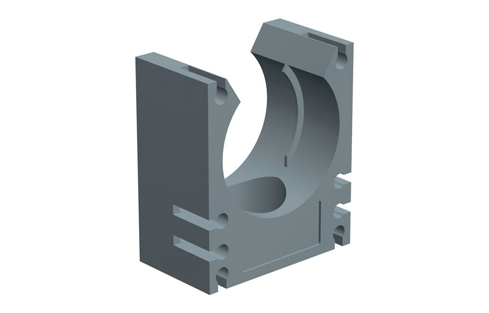 SOPORTE TUBO DN36 NEGR – Imagen 2 de 2