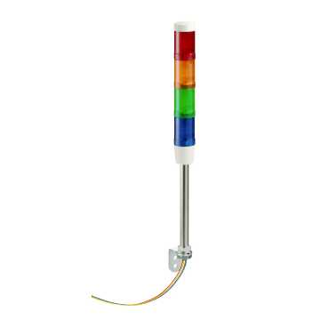 Indicator bank without buzzer+4 illuminated units, Ø 45mm, 24VAC/DC