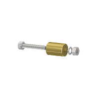 Cilindro hueco de latón Ø 8,5mm, para transformador de corriente TI