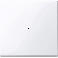 CONNECT radio push-button, 1-gang, active white, glossy, System M