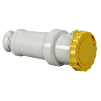 Toma móvil industrial, 63A, 3 polos+T, 100-130 V CA, IP 67