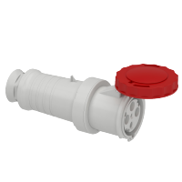 Toma móvil industrial, 63A, 3 polos+T, 380-415 V CA, IP 67