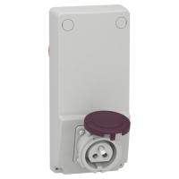 Toma Unika con interbloqueo 16A 2p 230-240 V IP44 50-60 HZ