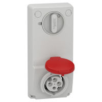 Toma Unika con interbloqueo 16A 3p+T 380-415 V IP44 50-60 HZ