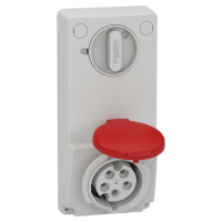 Toma Unika con interbloqueo 16A 3p+N+T 380-415 V IP44 50-60 HZ