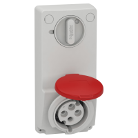 Toma Unika con interbloqueo 32A 3p+T 380-415 V IP44 50-60 HZ