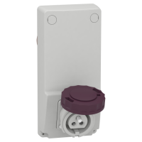 Toma Unika con interbloqueo 16A 2p 400-240 V IP65 50-60 HZ