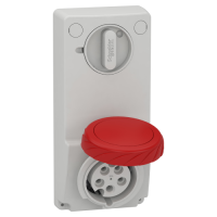 Toma Unika con interbloqueo 16A 3p+N+T 380-415 V IP65 50-60 HZ