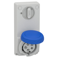 Toma Unika con interbloqueo 32A 2p+T 200-250 V IP65 50-60 HZ