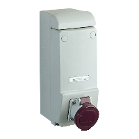 Toma Unika con interbloqueo 16A 2 polos 230-240 V IP44 50-60 HZ
