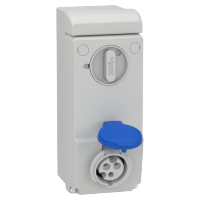 Toma Unika con interbloqueo 16A 3p+T 200-250 V IP44 50-60 HZ