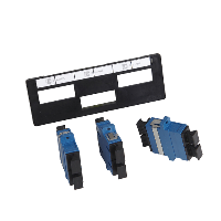 Placa con 3 adaptadores SC Duplex