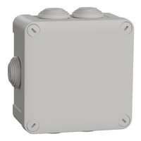 Caja IP55 Rectangular 105x105x55 7 ent. 25 T