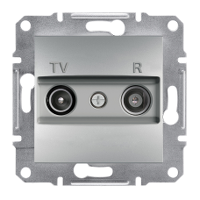 TVR toma intermedia (4 dB), sin marco, de aluminio