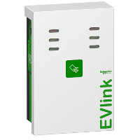 EVlink Aparcamiento, montado en la pared- 22 kW -2xT2 -RFID -estación de carga