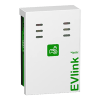 EVlink Aparcamiento, montado en la pared, 7 kW, 2xT3, estación de carga