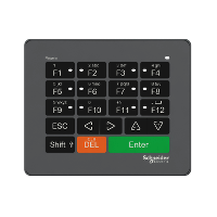 USB keyboard, 12 function, keys with LEDs integrated, alphanumeric input
