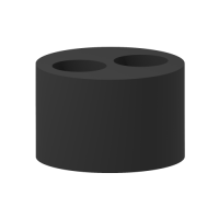 Caja Mureva, junta multicable, negro, M16, 2 x Ø4