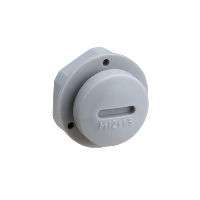 Caja Mureva, tapón obturador, gris, M12