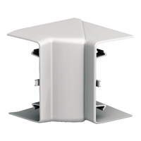 OptiLine 70, esquina interna 80x55mm- PC/ABS, aluminio metalizado