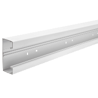 OptiLine 70, canal 1 compartimiento, 120x55mm, aluminio, natural, 2,000mm